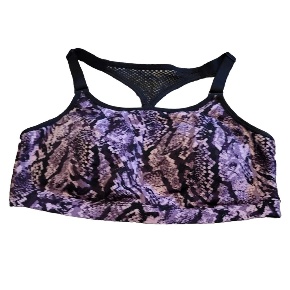 Livi Active Lane Bryant Active Athletic Hiking Walking Purple Sports Bra 14